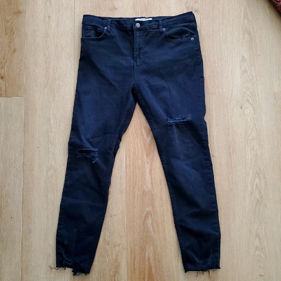 Free People Denim - Free People Black Skinny Jean 30